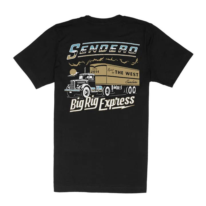 Sendero Big Rig T-Shirt - BLACK sold by Sun Diego Boardshops
