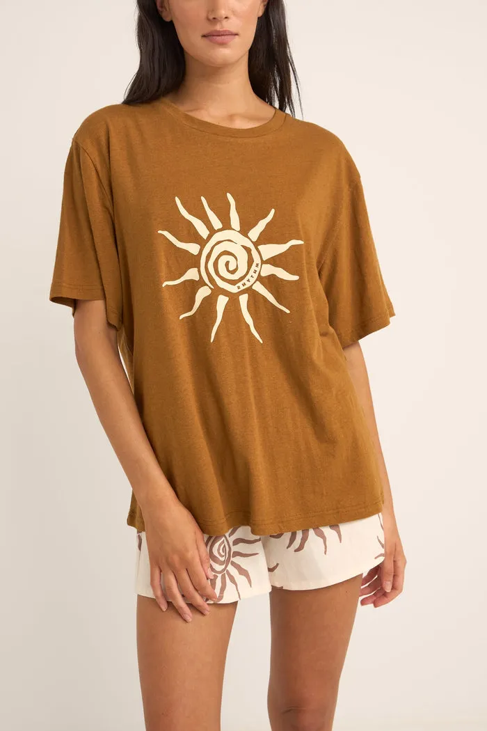 Rhythm Seafarer Oversized T-Shirt - BROWN sold by Sun Diego Boardshops