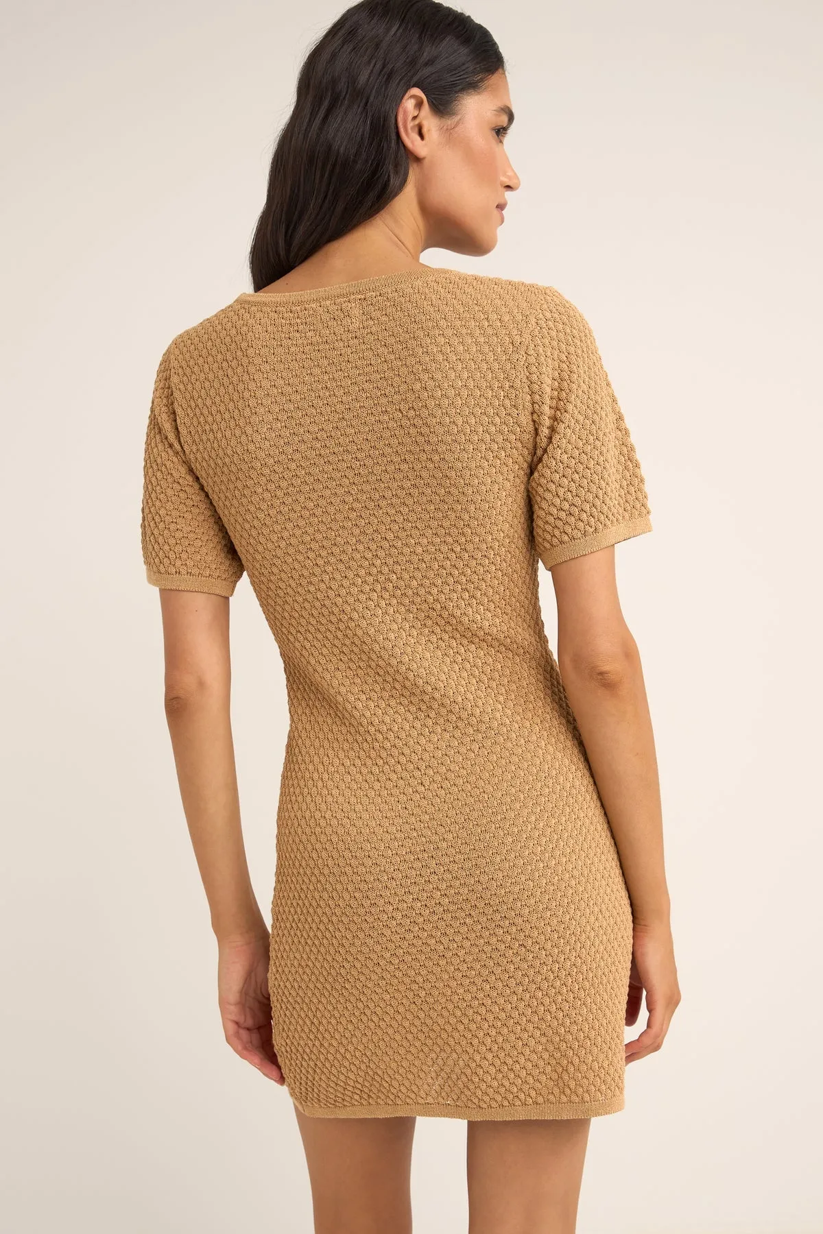 Rhythm Joni Knit Mini Dress - SAND sold by Sun Diego Boardshops product image thumbnail 2