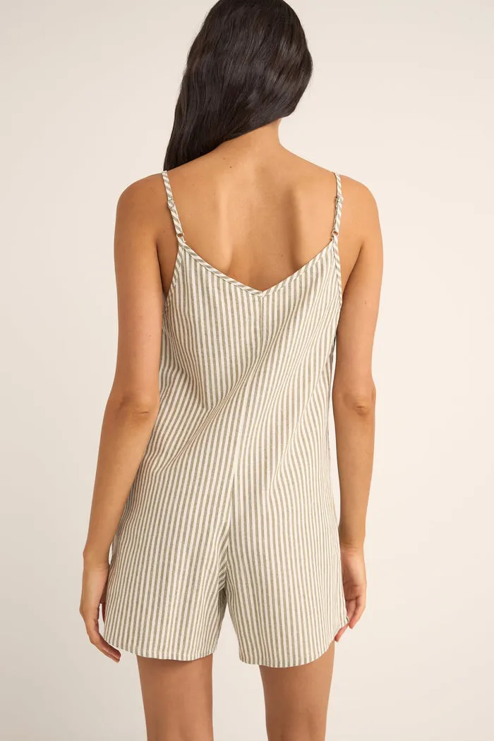 Rhythm Valley Stripe Adjustable Romper - IVY sold by Sun Diego Boardshops product image thumbnail 2