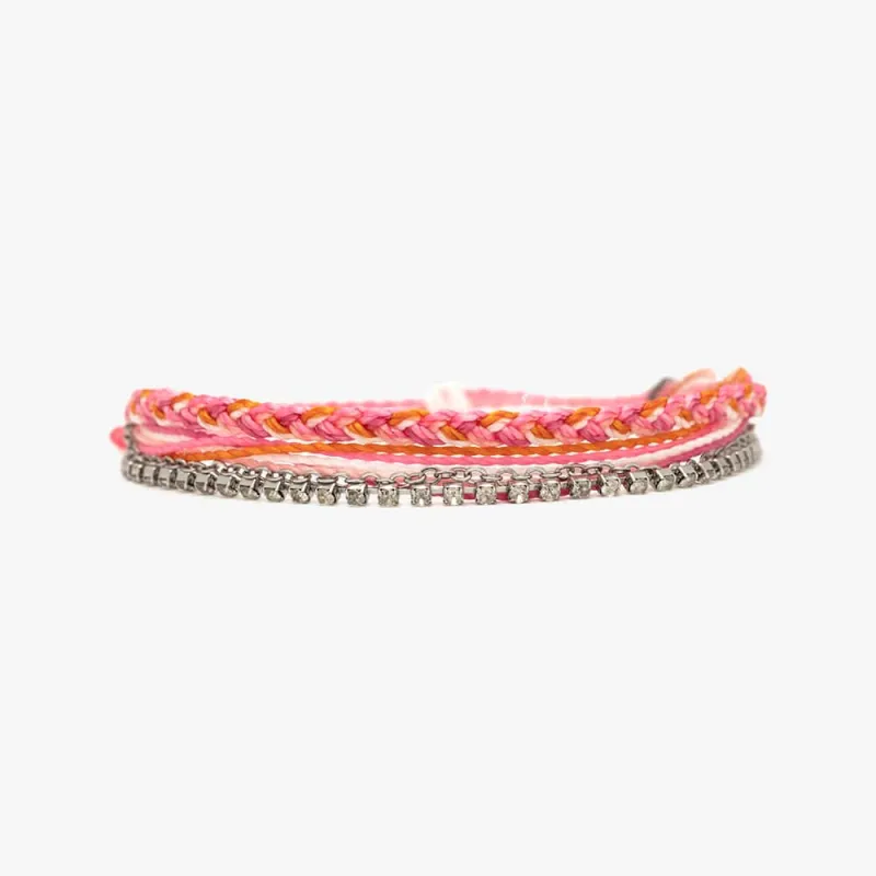 Pura Vida Laguna String and Chain Bracelet - DAIQUIRI sold by Sun Diego Boardshops