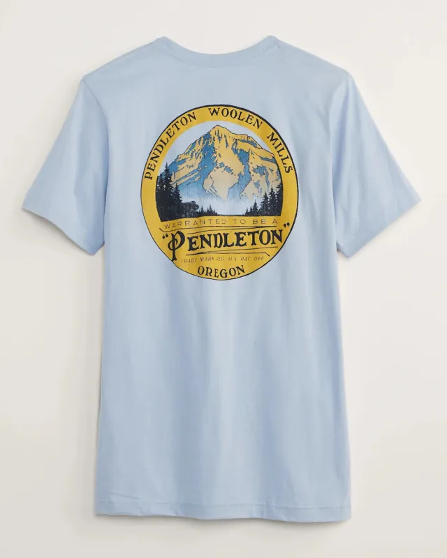Pendleton MEN'S OREGON GRAPHIC TEE - LIGHT BLUE/GOLD sold by Sun Diego Boardshops