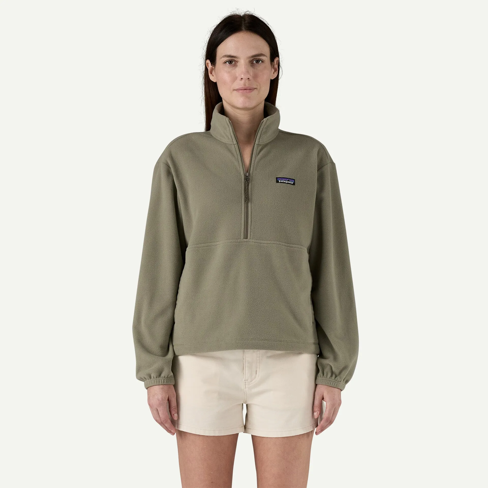 Patagonia Women's Micro D 1/2-Zip Fleece Pullover - ROCK GREEN sold by Sun Diego Boardshops product image thumbnail 2