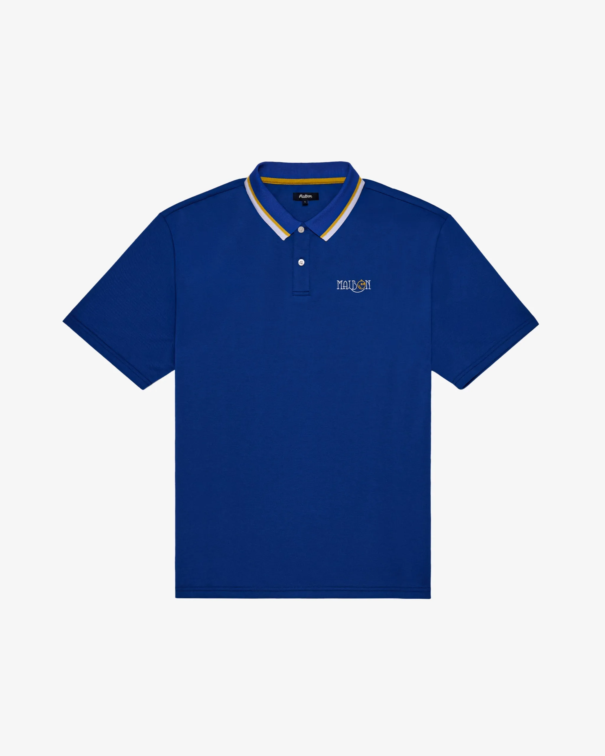 Malbon Grasse Pique Polo - Blue sold by Sun Diego Boardshops