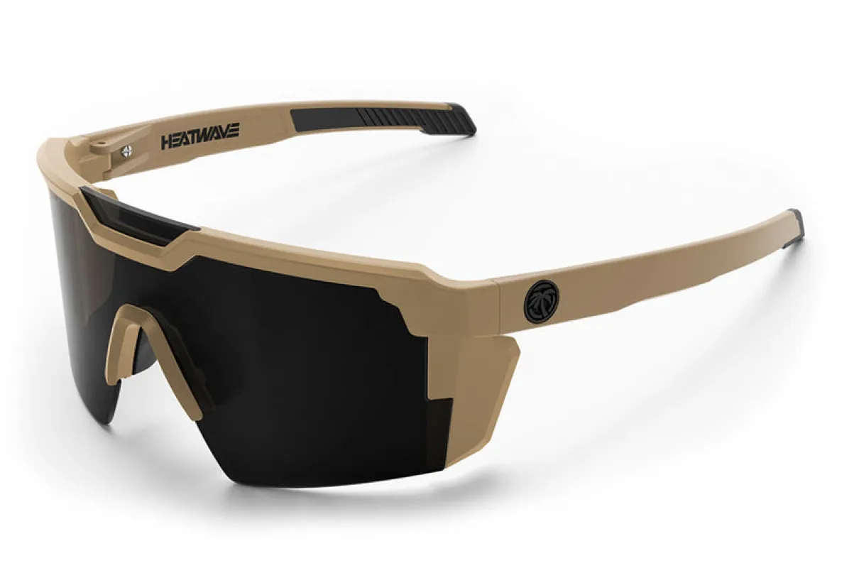 Heat Wave Visual Future Tech Sunglasses Z87+ - TAN FRAME/BLACK LENS sold by Sun Diego Boardshops
