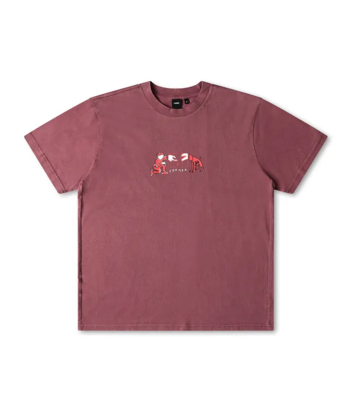 FORMER AID T-SHIRT - PLUM sold by Sun Diego Boardshops