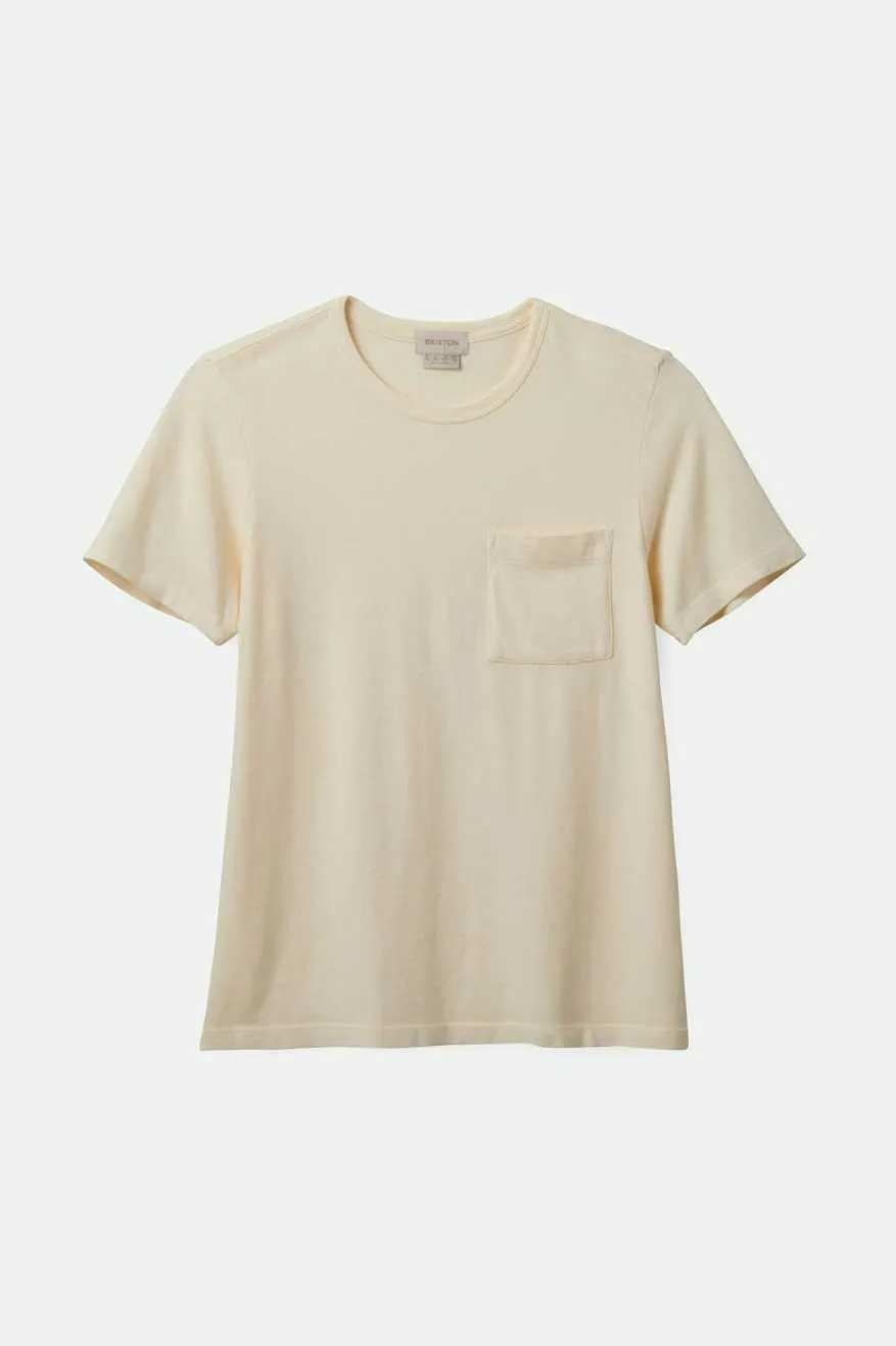 Carefree Organic Garment Dye Perfect Pocket T-Shirt - White Smoke sold by Sun Diego Boardshops product image thumbnail 2