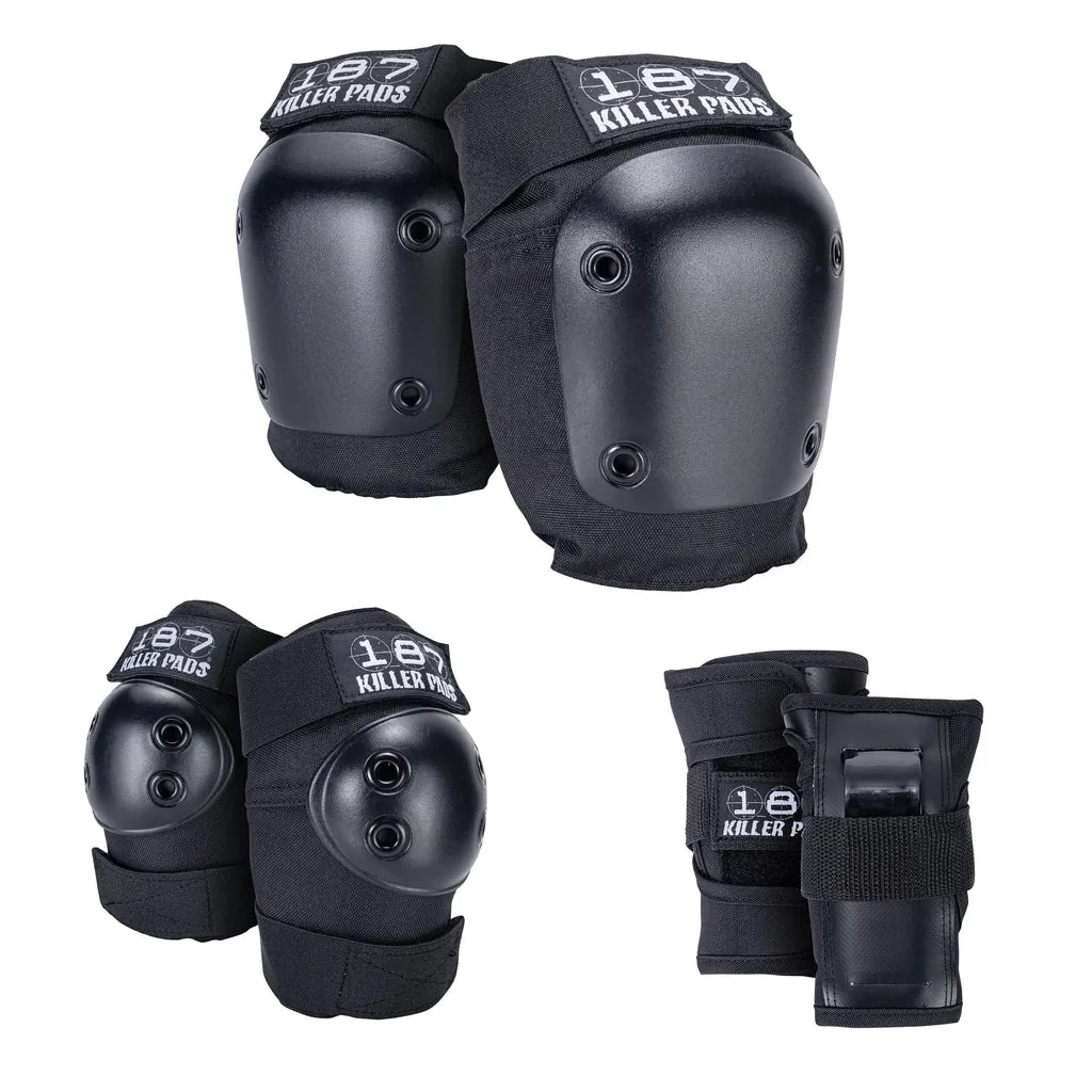 187 Killer Pads Youth SIX PACK PAD SET - BLACK sold by Sun Diego Boardshops