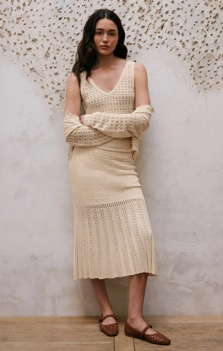 Z-Supply Soria Crochet Midi Skirt - SEA SALT sold by Sun Diego Boardshops product image thumbnail 3