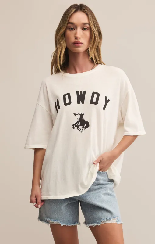 Z-Supply Howdy So Cal Oversized Tee - SEA SALT sold by Sun Diego Boardshops