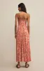 Z-Supply Balos Jardin Floral Midi Dress - PERSIMMON sold by Sun Diego Boardshops