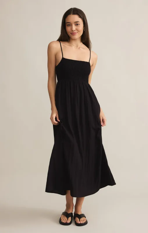 Z-Supply Beachside Midi Dress - BLACK sold by Sun Diego Boardshops