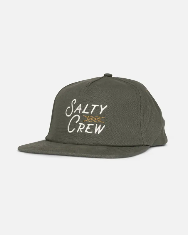 Salty Crew Splice 5 Panel Hat - OLIVE sold by Sun Diego Boardshops