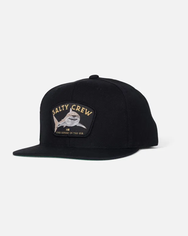 Salty Crew Lurking 6 Panel Hat - BLACK sold by Sun Diego Boardshops