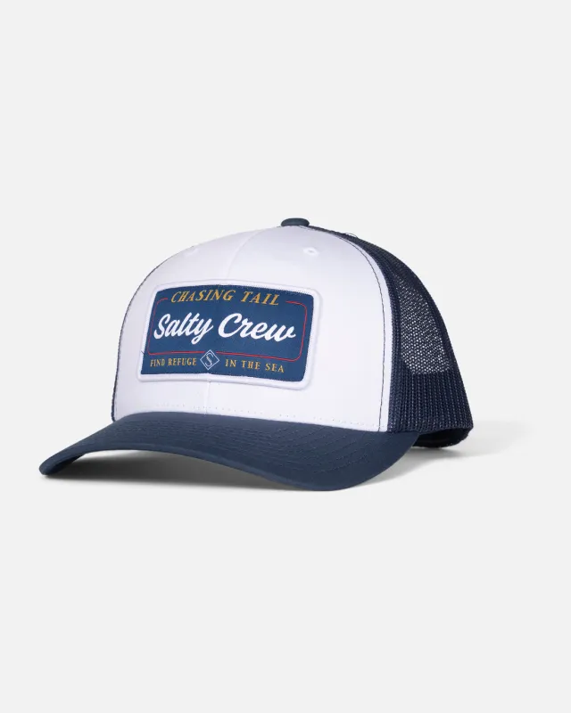 Salty Crew Marina Retro Trucker Hat - WHITE/BLUE sold by Sun Diego Boardshops