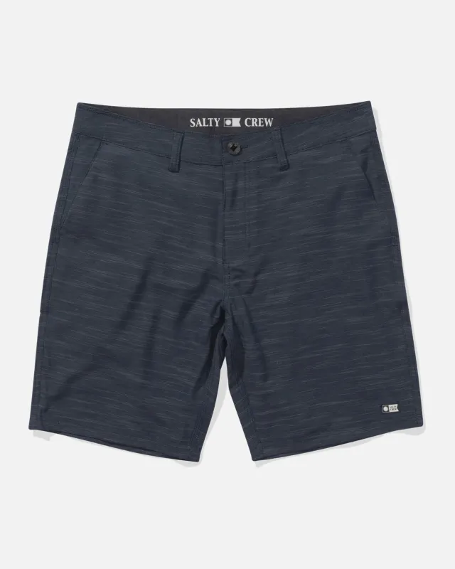 Salty Crew Drifter 19" Slub Hybrid Short - DARK SLATE sold by Sun Diego Boardshops