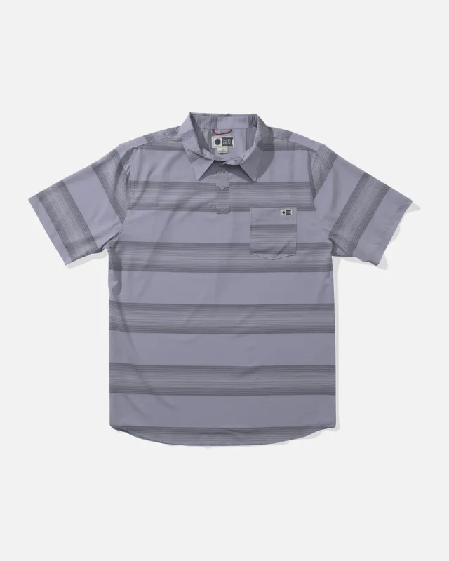 Salty Crew Sundown Perforated Polo - LIGHT GREY sold by Sun Diego Boardshops