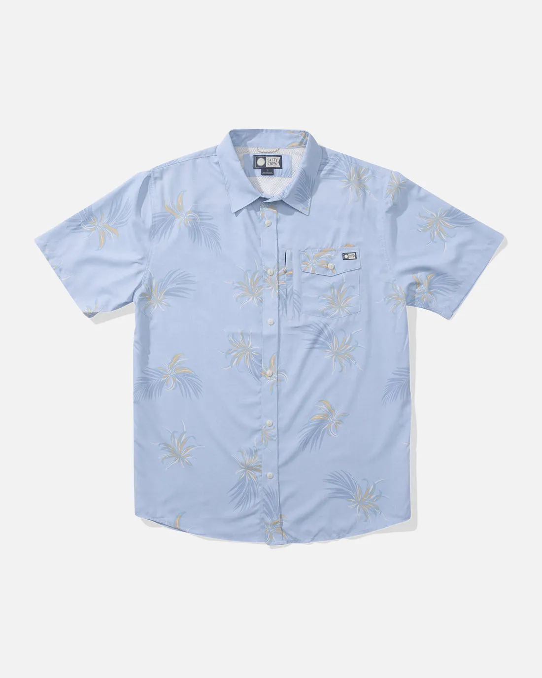 Salty Crew Weekender UV Button Up - LIGHT BLUE sold by Sun Diego Boardshops