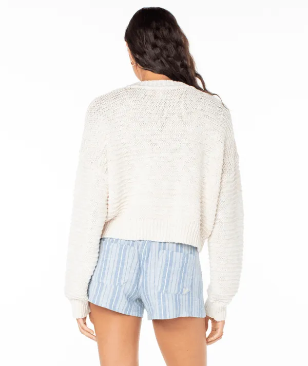 Roxy Enchanted Sky Crewneck Sweater - PARCHMENT sold by Sun Diego Boardshops product image thumbnail 2