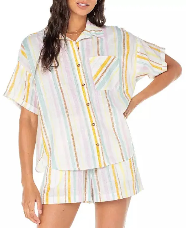 Roxy Beach Nostalgia Top - EGRET sold by Sun Diego Boardshops