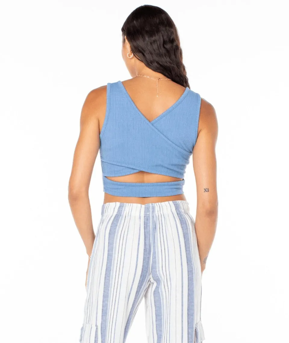 Roxy GOOD KEEPSAKE CROPPED TANK TOP - RIVIERA sold by Sun Diego Boardshops product image thumbnail 2