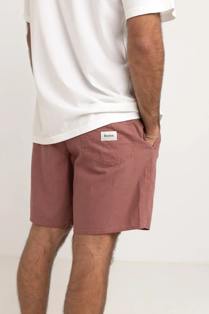 Rhythm Classic Linen Jam Short - MERLOT sold by Sun Diego Boardshops product image thumbnail 3