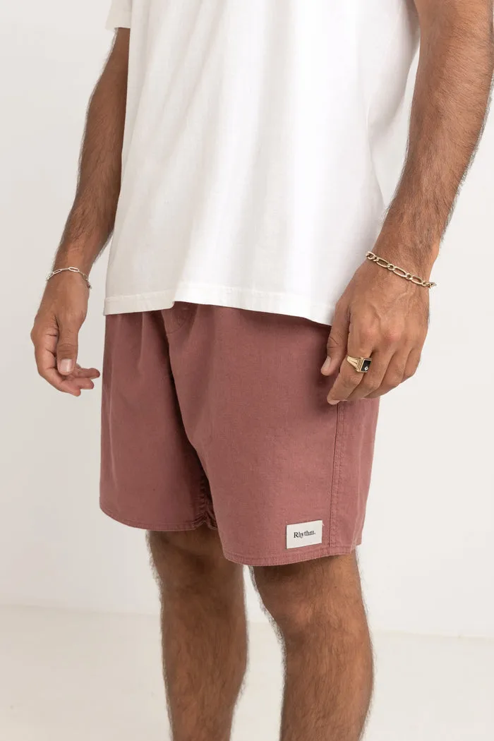Rhythm Classic Linen Jam Short - MERLOT sold by Sun Diego Boardshops product image thumbnail 2