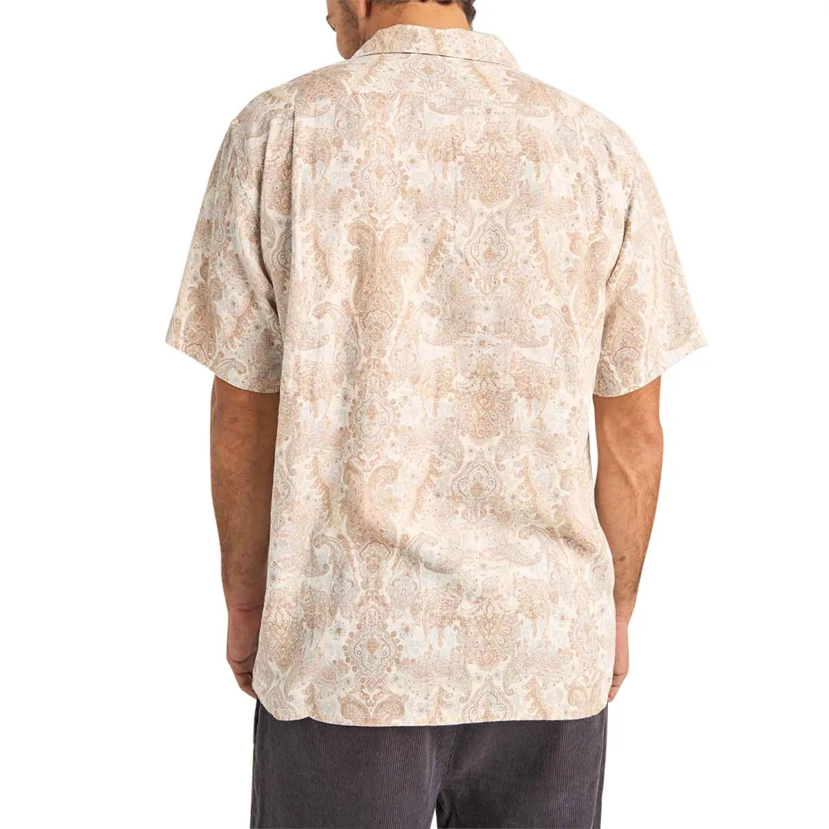Rhythm Jean Paisley Short Sleeve Shirt - CREAM sold by Sun Diego Boardshops product image thumbnail 2