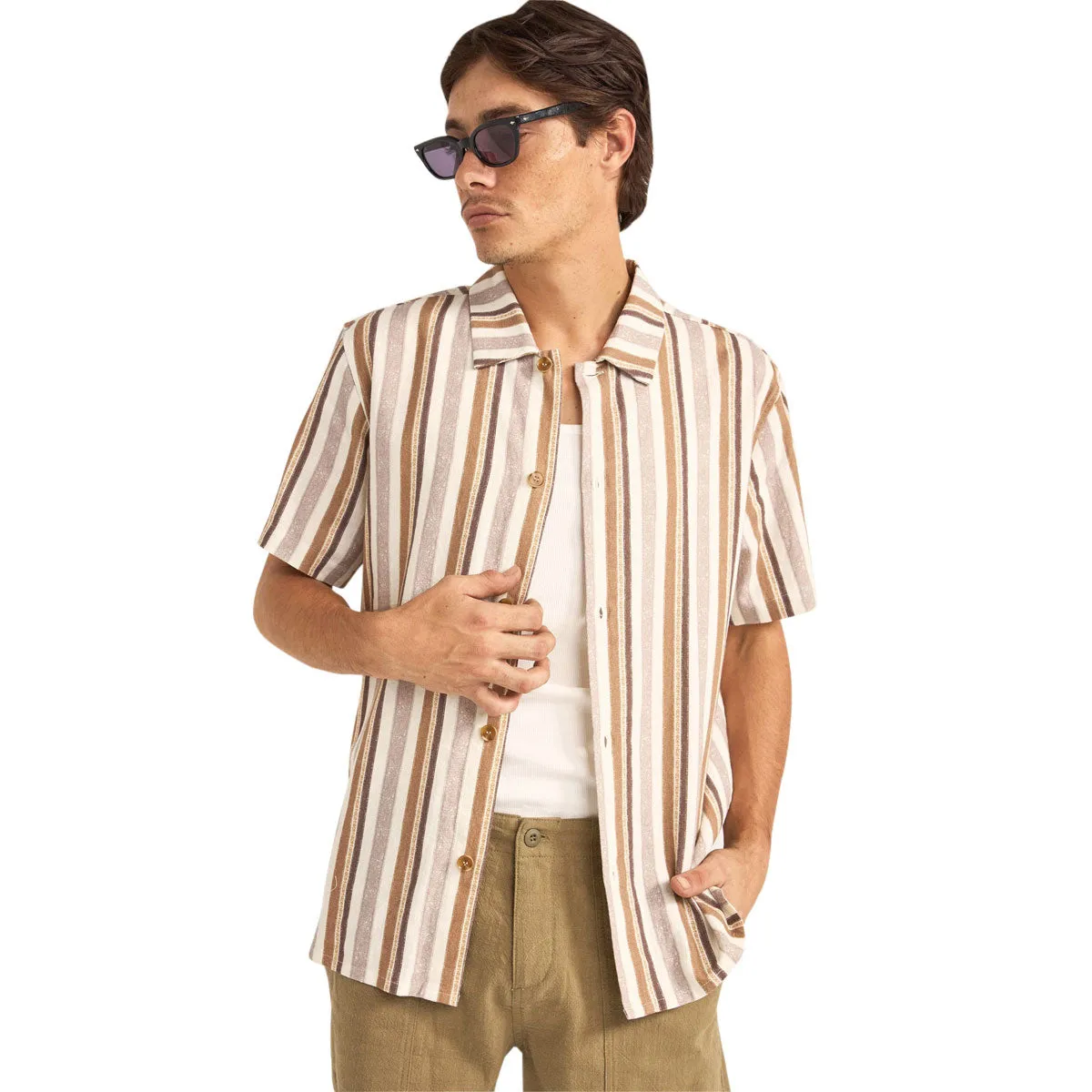 Rhythm Paisley Stripe Shirt - CEDAR sold by Sun Diego Boardshops