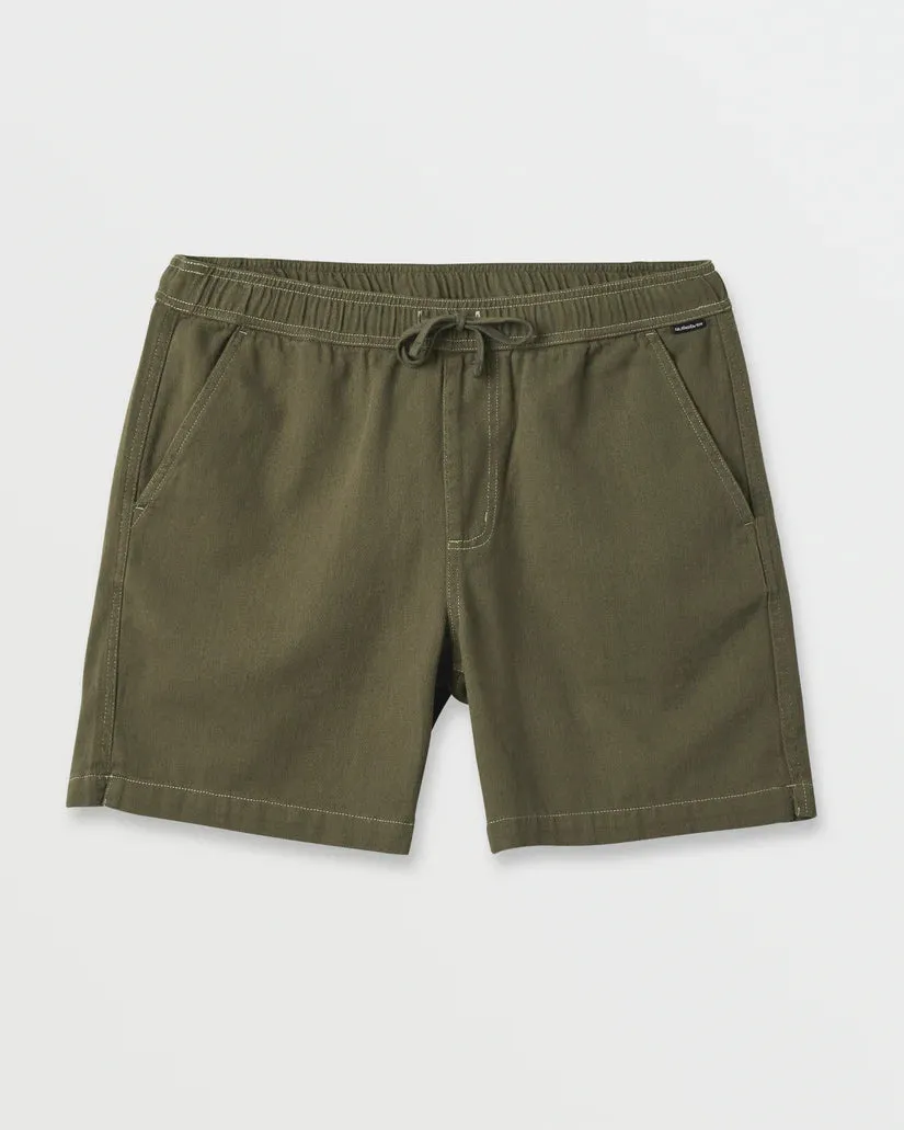 Quiksilver Taxer Big Twill Shorts - ARMY sold by Sun Diego Boardshops