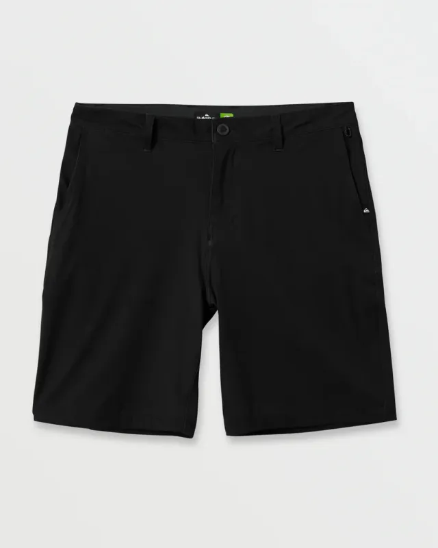 Quiksilver Union Amphibian 20" Hybrid Shorts - BLACK sold by Sun Diego Boardshops