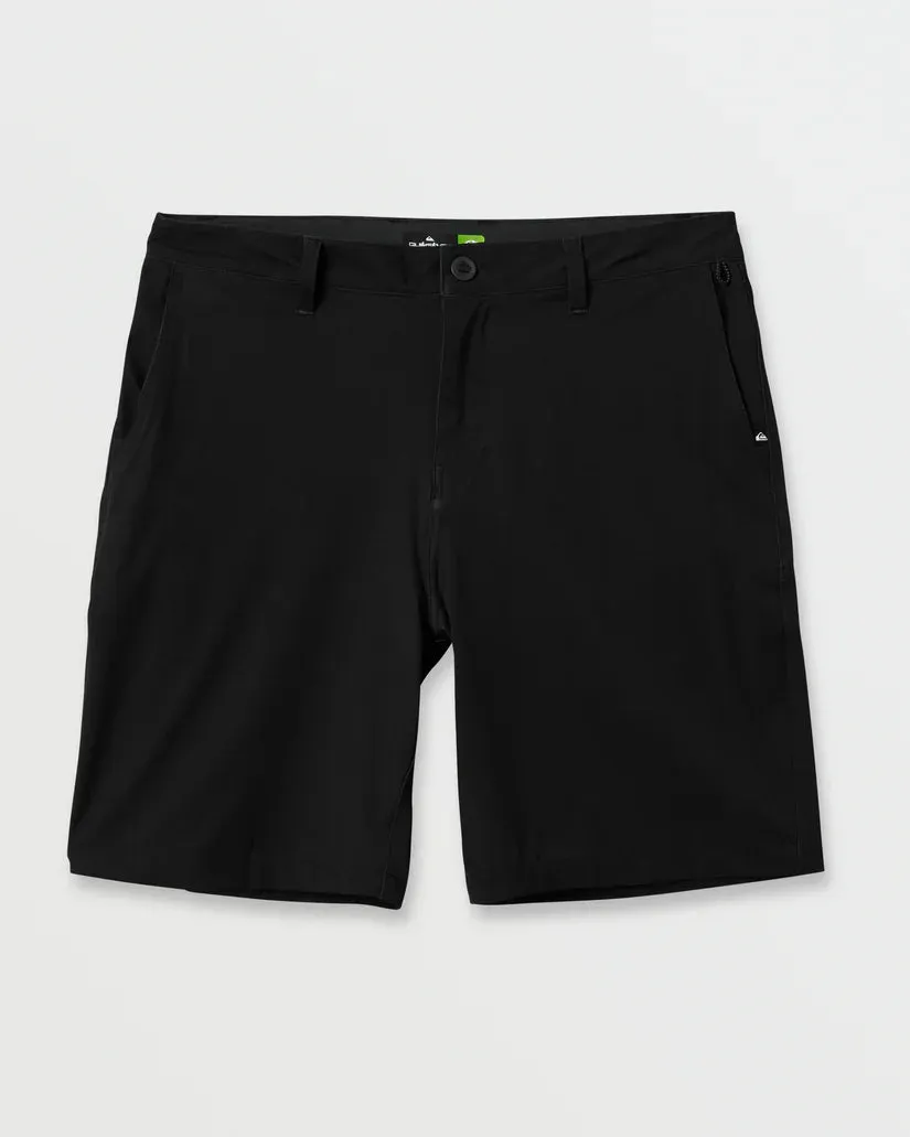 Quiksilver Union Amphibian 20" Hybrid Shorts - BLACK sold by Sun Diego Boardshops
