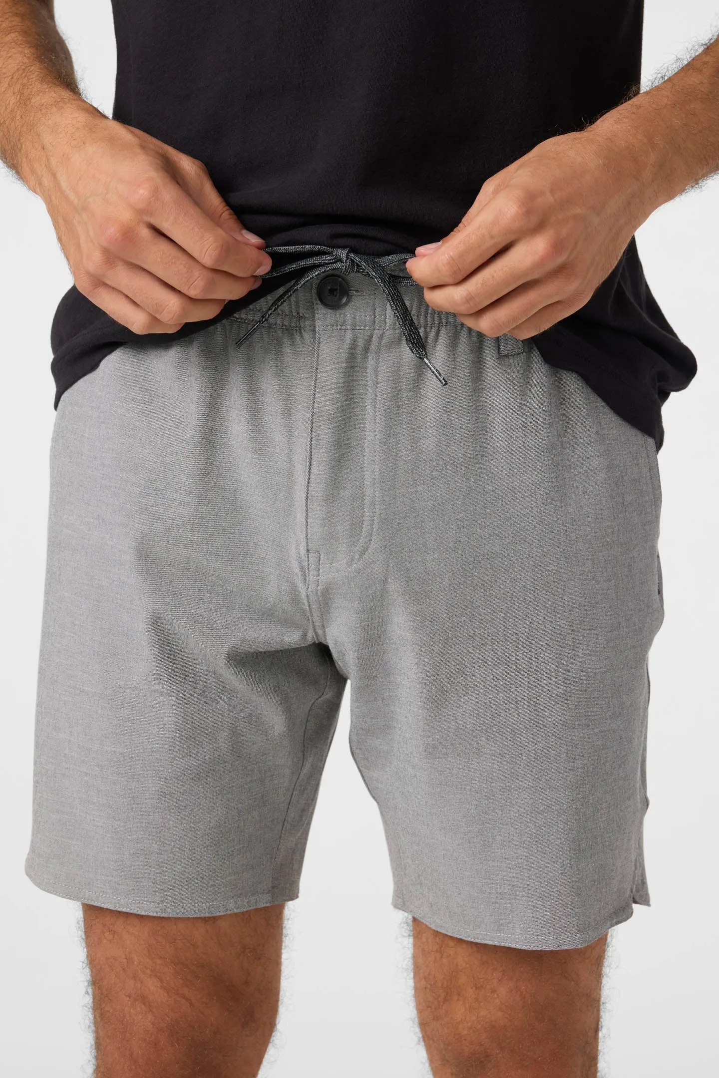 O'Neill RESERVE LIGHT CHECK 18" SCALLOP HYBRID SHORTS - GRAPHITE sold by Sun Diego Boardshops product image thumbnail 3