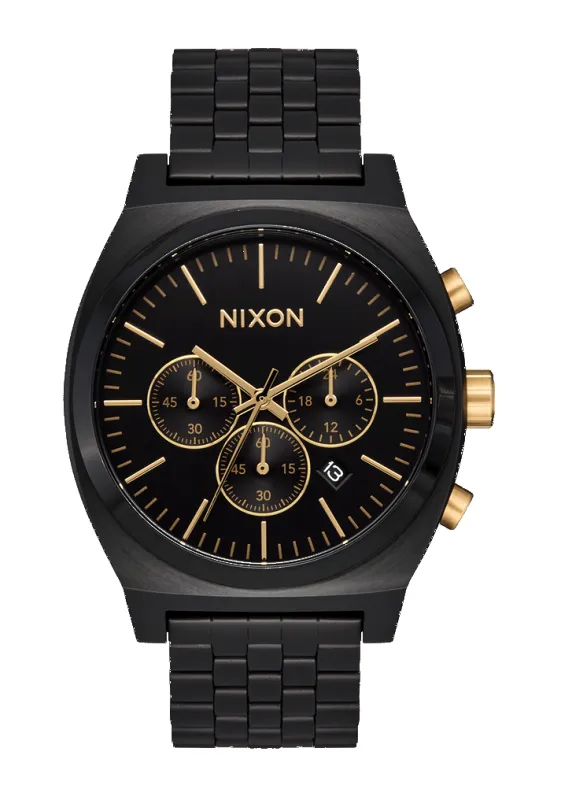 Nixon Time Teller Chrono - BLACK/BLACK/GOLD made by Nixon