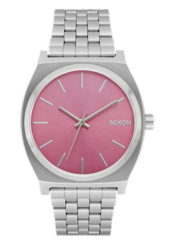 Nixon Time Teller - SILVER/PINK sold by Sun Diego Boardshops