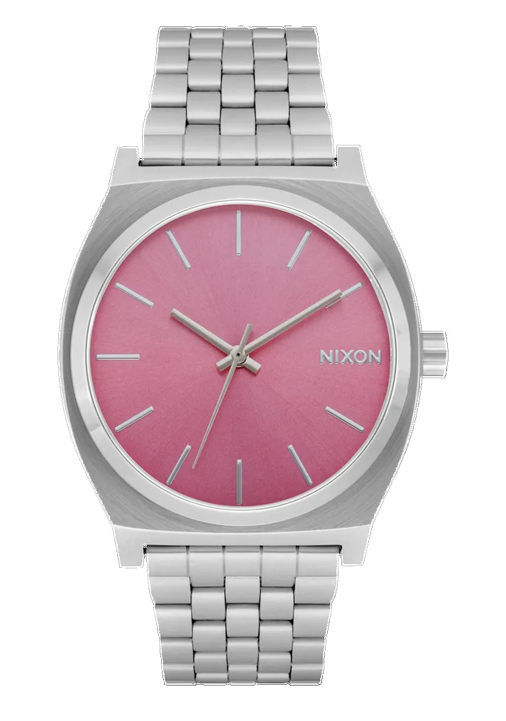 Nixon Time Teller - SILVER/PINK sold by Sun Diego Boardshops