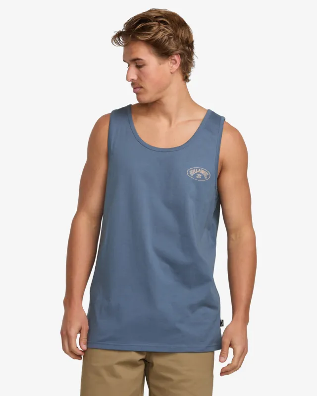 Billabong Orbit Arch Premium Muscle Tank - SLATE BLUE made by Billabong
