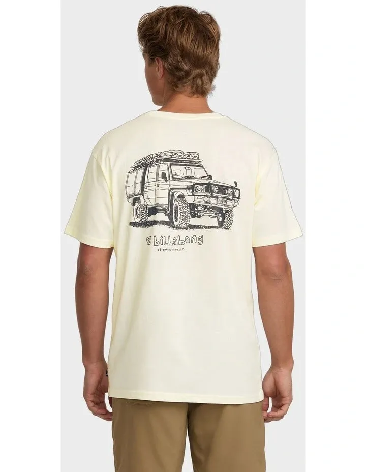 Billabong Make Tracks Adiv SS Tee - OFF WHITE sold by Sun Diego Boardshops