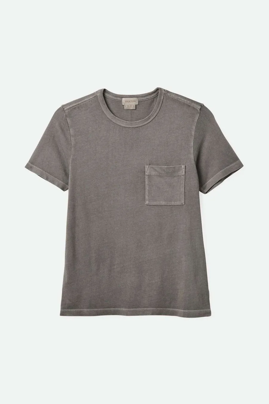 Brixton Carefree Organic Garment Dye Perfect Pocket T-Shirt - WASHED BLACK sold by Sun Diego Boardshops