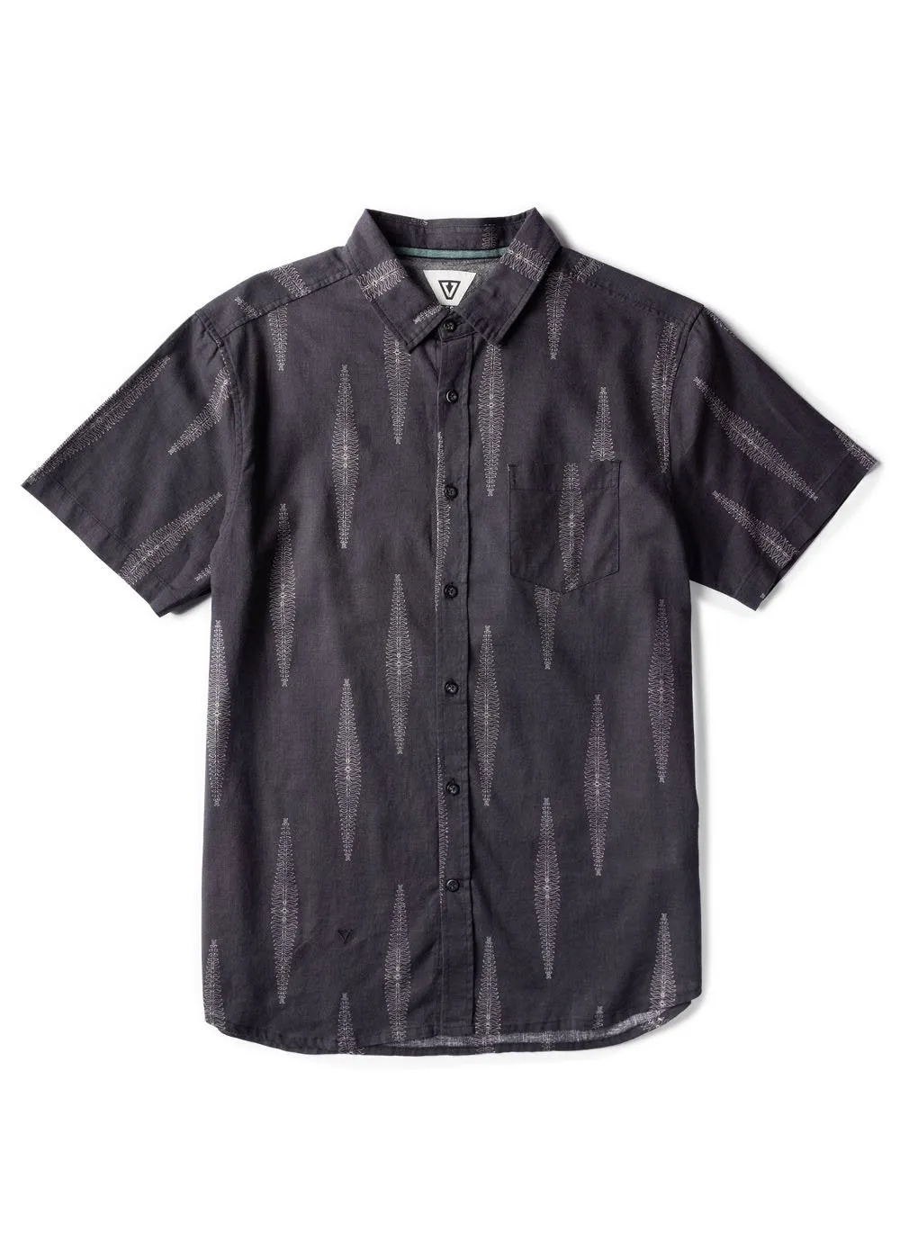Vissla Seaside Eco Short Sleeve Shirt - PHANTOM sold by Sun Diego Boardshops