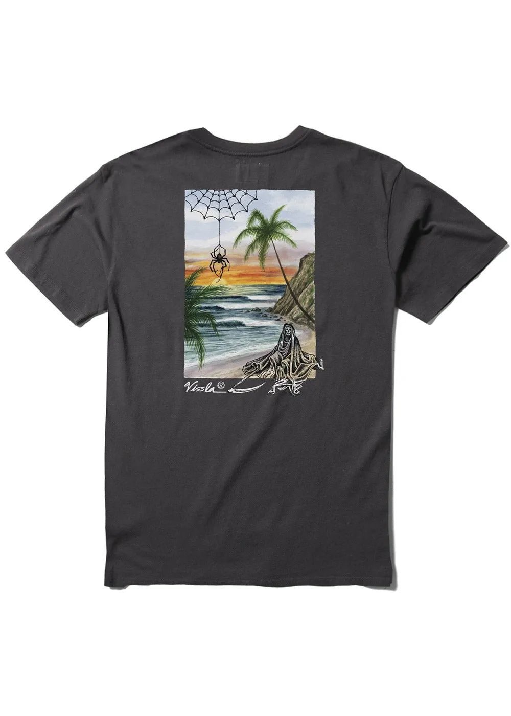 Vissla Reaper Short Sleeve Pocket Tee - PHANTOM sold by Sun Diego Boardshops