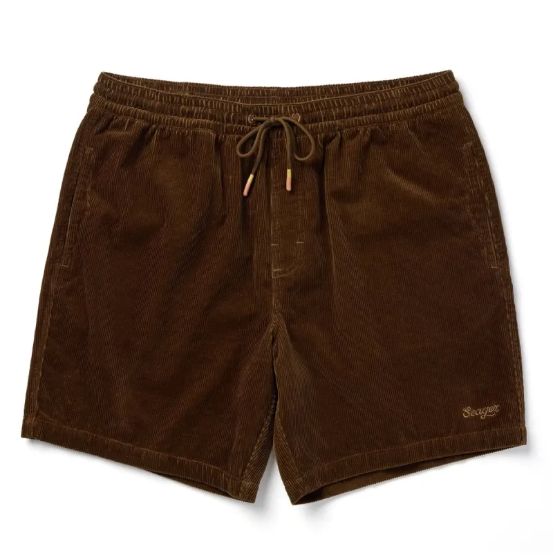 Seager Yuma Corduroy Shorts - TOBACCO sold by Sun Diego Boardshops