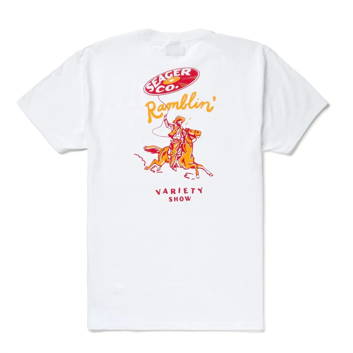 Seager Ramblin' Variety Show Tee - WHITE sold by Sun Diego Boardshops