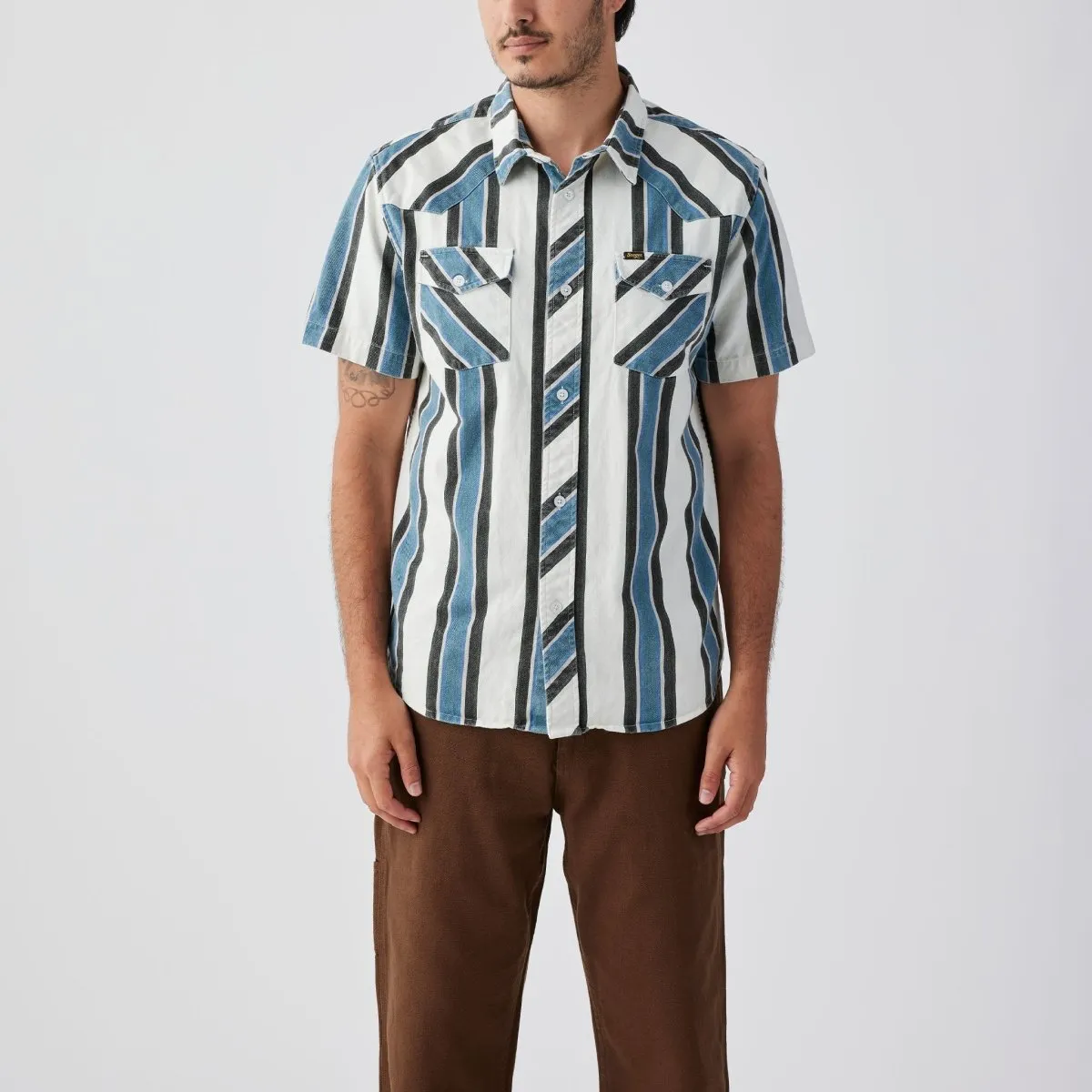 Seager Amarillo S/S Shirt - WESTERN STRIPE sold by Sun Diego Boardshops product image thumbnail 3