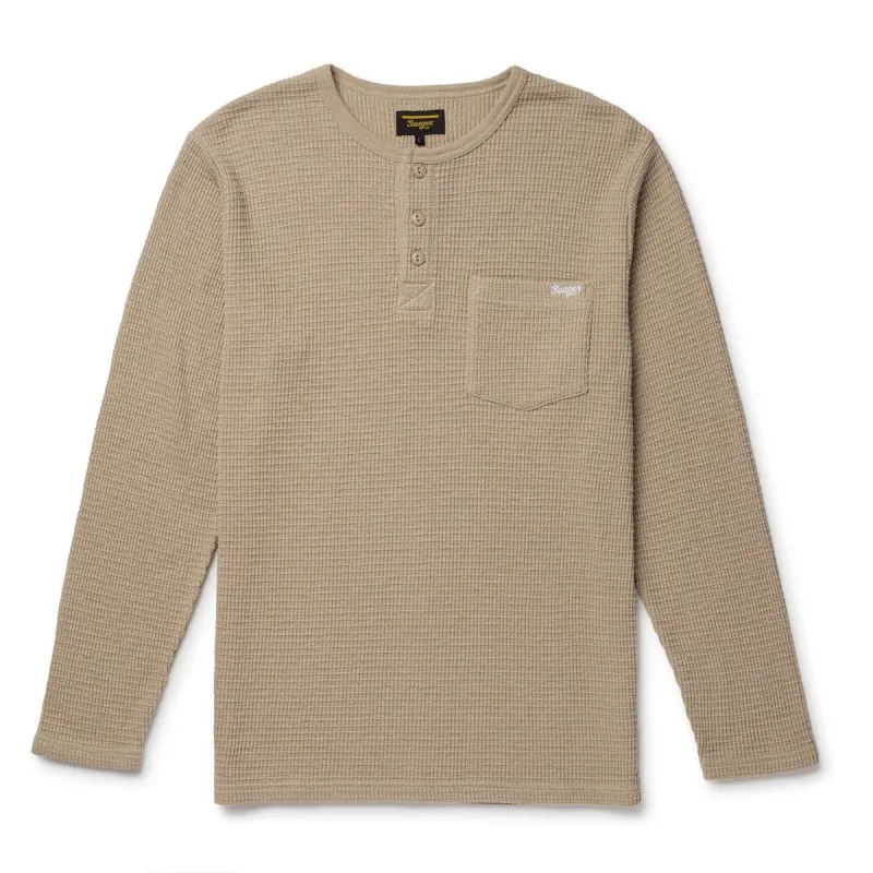 Seager Sawpit Henley LS Thermal - STONE sold by Sun Diego Boardshops