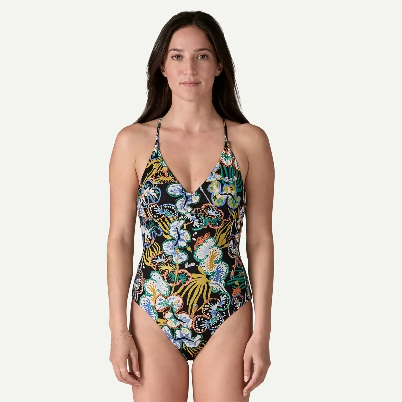 Patagonia Women's Cross Shore One-Piece Swimsuit - UNDERSEA BLACK sold by Sun Diego Boardshops