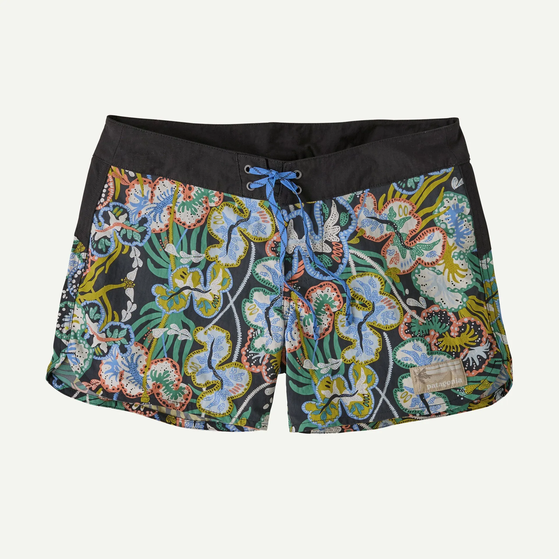 Patagonia Women's Wavefarer 5" Boardshorts - UNDERSEA BLACK sold by Sun Diego Boardshops