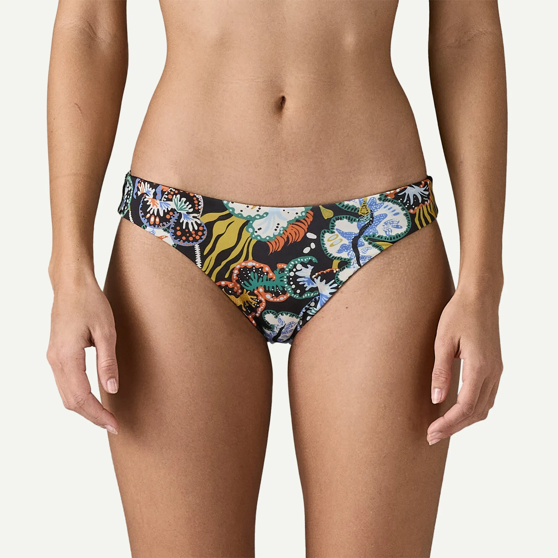 Patagonia Women's Reversible Cross Shore Bikini Bottoms - UNDERSEA BLACK sold by Sun Diego Boardshops