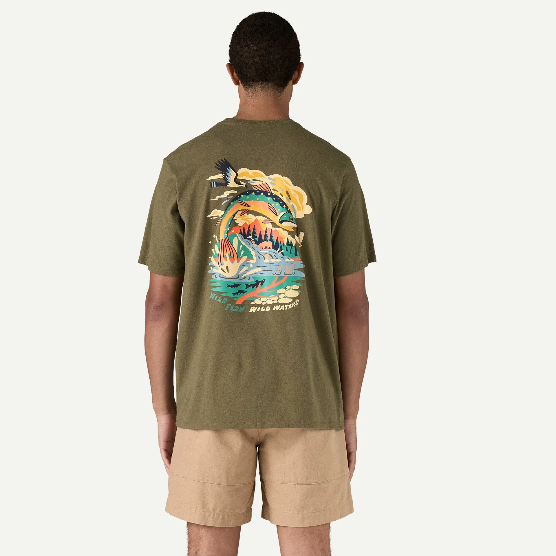Patagonia Men's Take a Stand Responsibili-Tee - PINE GREEN sold by Sun Diego Boardshops