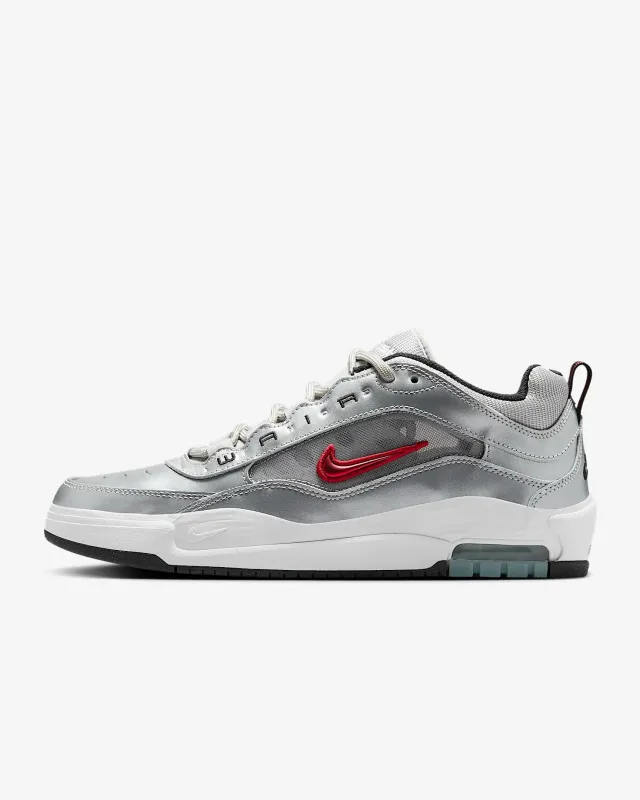 Nike Air Max Ishod Premium - METALLIC SILVER/VARSITY RED sold by Sun Diego Boardshops